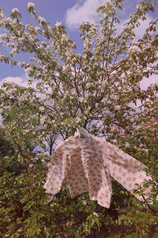 Romantic Floral Vintage Blouse 