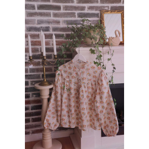 Romantic Floral Vintage Blouse 