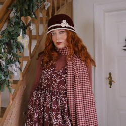 Soft Bordeaux Pink Scarf