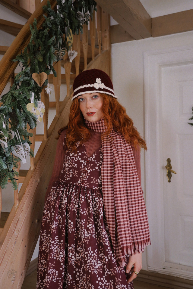 Soft Bordeaux Pink Scarf