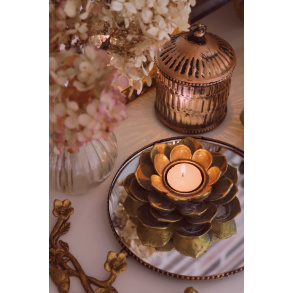 Round Mirror Display Tray