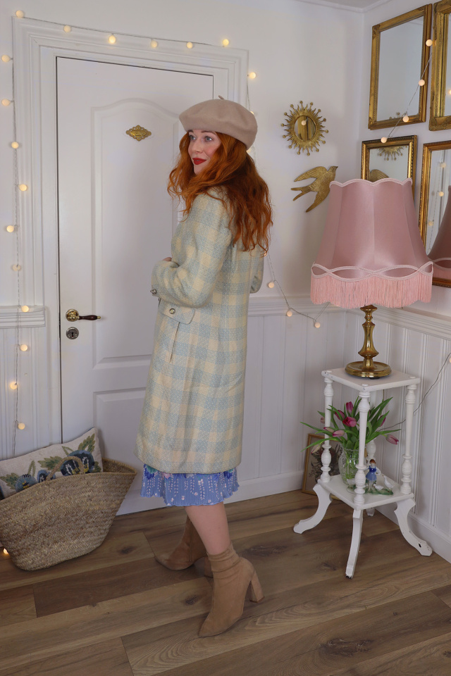 Sage Green &amp; Yellow Retro Jacket | M