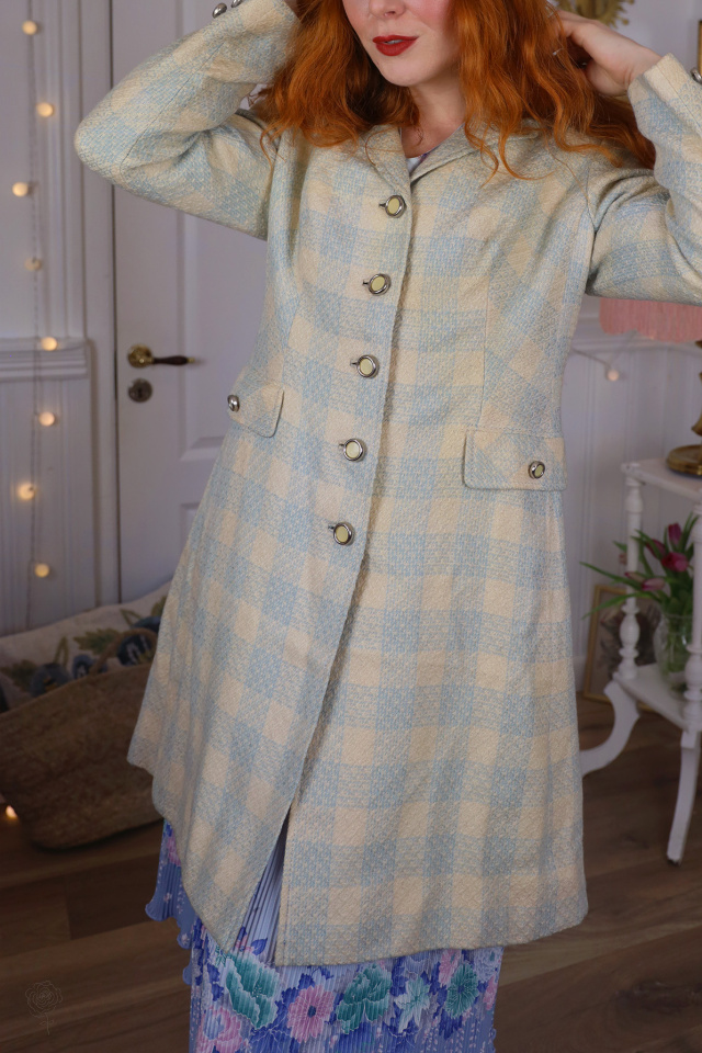 Sage Green &amp; Yellow Retro Jacket | M