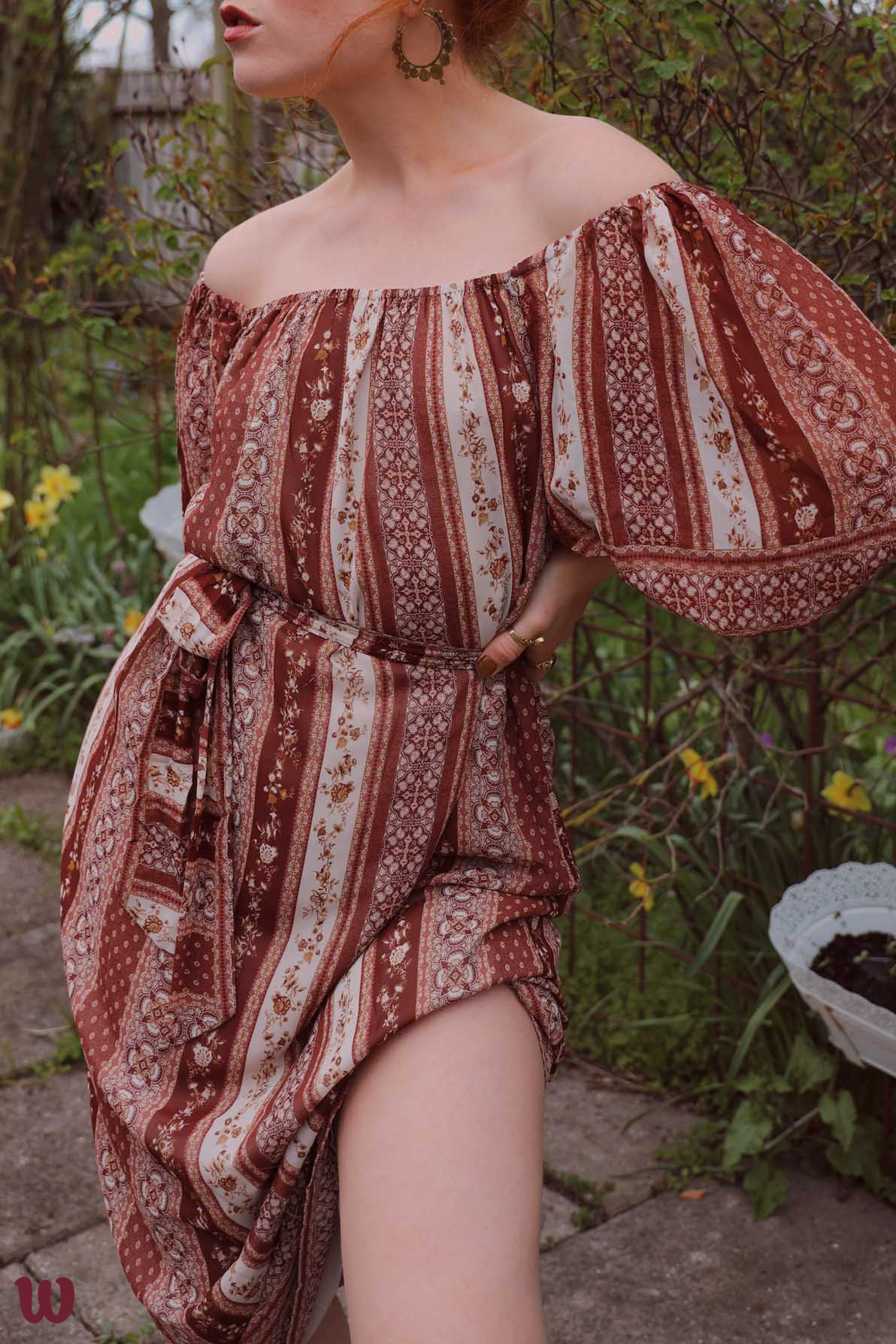 Ti år udløser friktion Samira Brown Boho Dress - Catalog - Bohemian Wonders