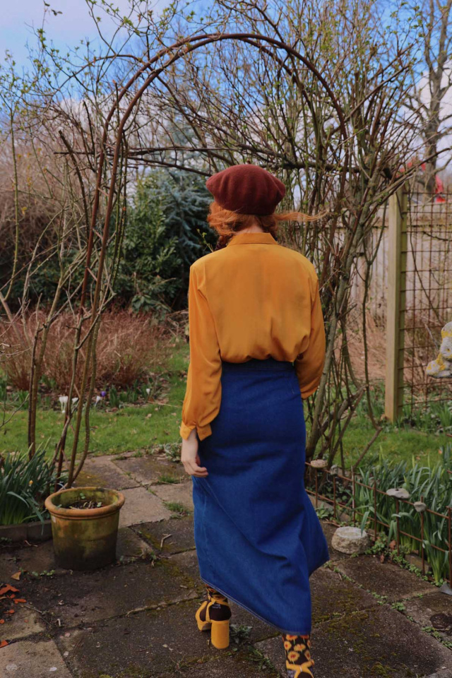 Sandy Wrap Denim Skirt