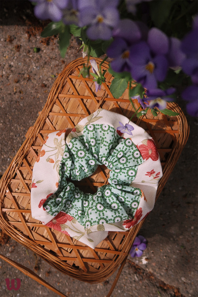 Remade Big Cotton Scrunchie