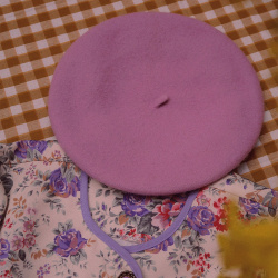 Season Of Lilac Wool Beret 