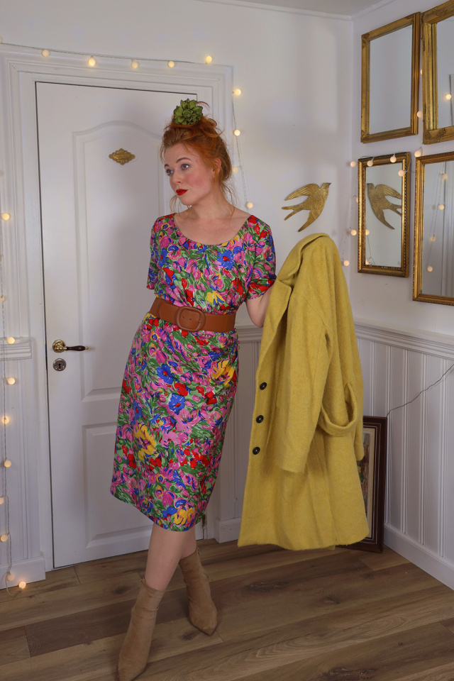 Second Hand Soft Yellow Spring Coat | S