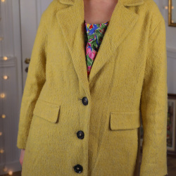 Second Hand Soft Yellow Spring Coat | S