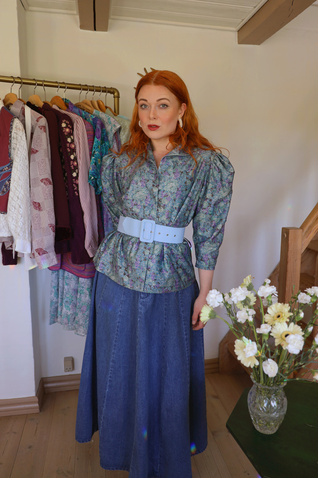 Shimmery Teal 80's Vintage Blazer Jacket | L