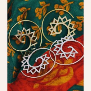 Shina Earrings | Brass & Silver 