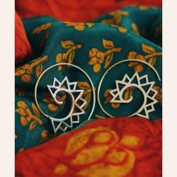 Shina Earrings | Brass &amp; Silver 