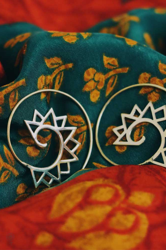 Shina Earrings | Brass &amp; Silver 