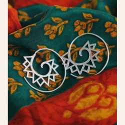 Shina Earrings | Brass &amp; Silver 