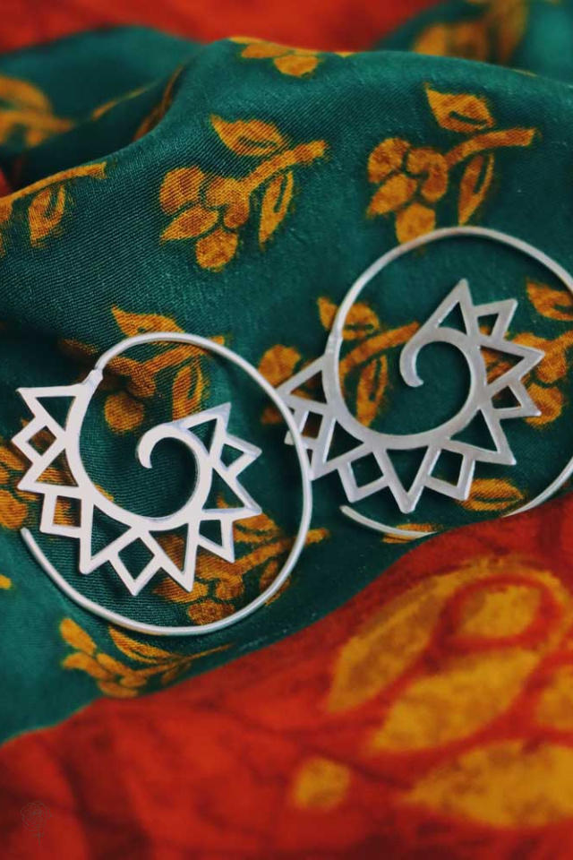 Shina Earrings | Brass &amp; Silver 