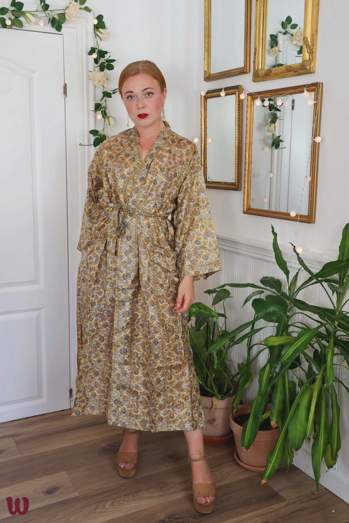 Shiny Golden Kimono SXL Catalog Bohemian Wonders