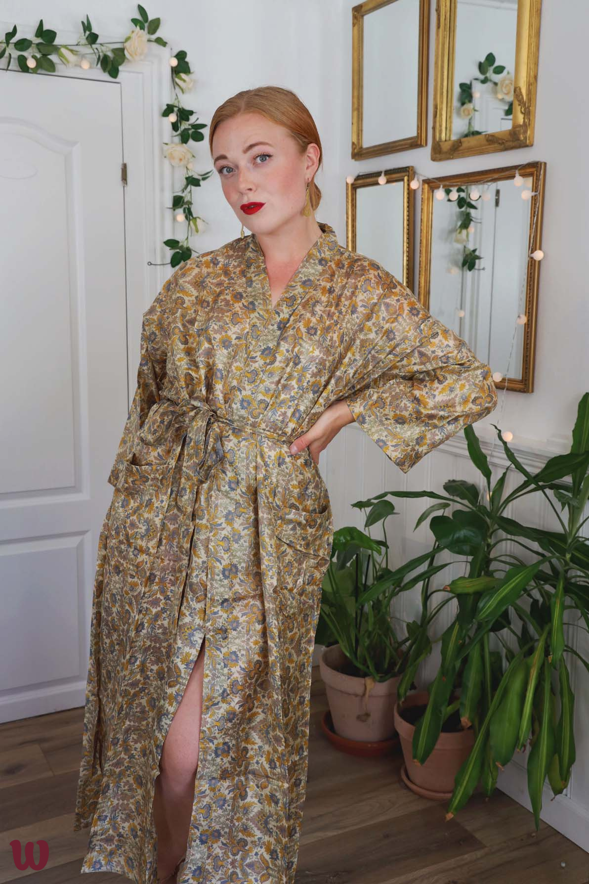 Shiny Golden Kimono SXL Catalog Bohemian Wonders