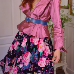 Shiny Pink Vintage Blazer | S