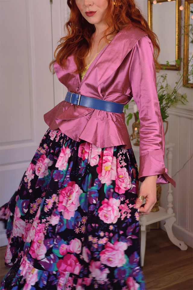 Shiny Pink Vintage Blazer | S