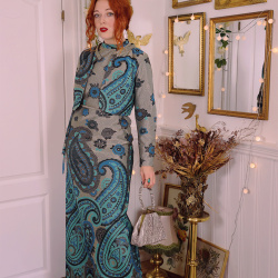 Showstopper Glittery Vintage Maxi | S/M