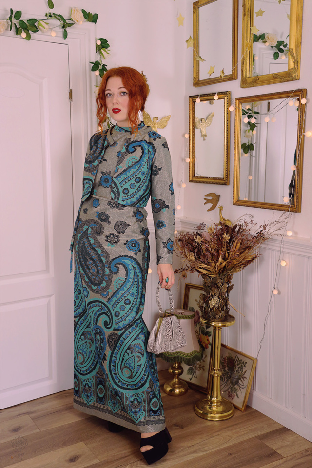 Showstopper Glittery Vintage Maxi | S/M