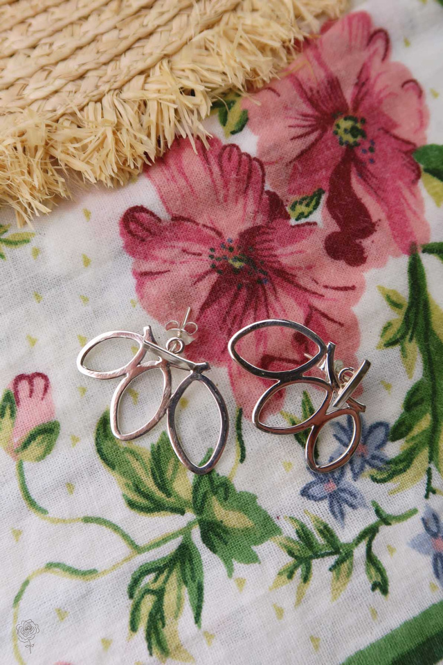 Silver Butterfly Wings Earrings