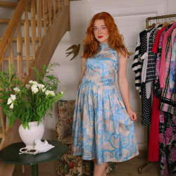Silver &amp; Turquoise Vintage Dress | S/M
