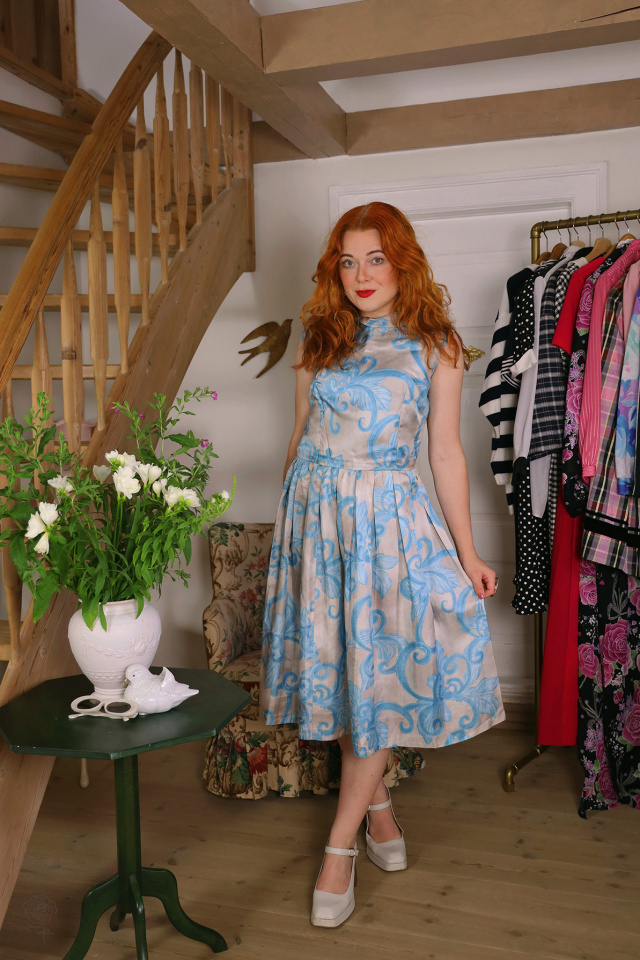 Silver &amp; Turquoise Vintage Dress | S/M