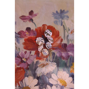 Silvery Coin Earrings