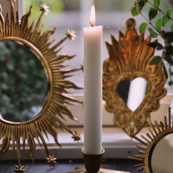 Simple Brass Star Candle Holder