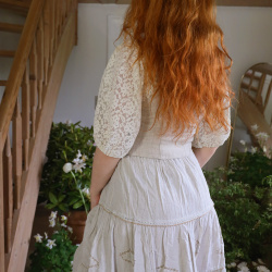 Beige Boho Cotton Skirt | S-L