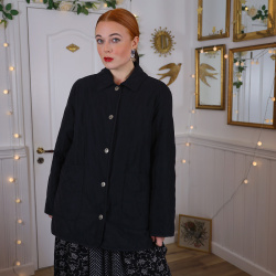 Simple Soft Black Jacket | M