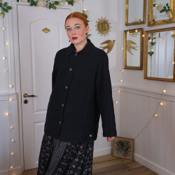 Simple Soft Black Jacket | M