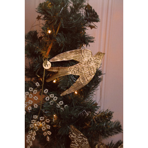 Small Brass Bird Wall Hanging