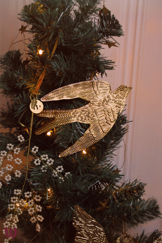 Small Brass Bird Wall Hanging