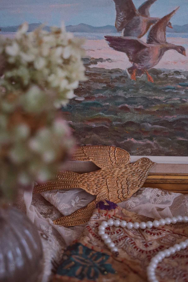 Small Brass Bird Wall Hanging