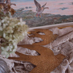 Small Brass Bird Wall Hanging