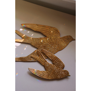 Small Brass Bird Wall Hanging