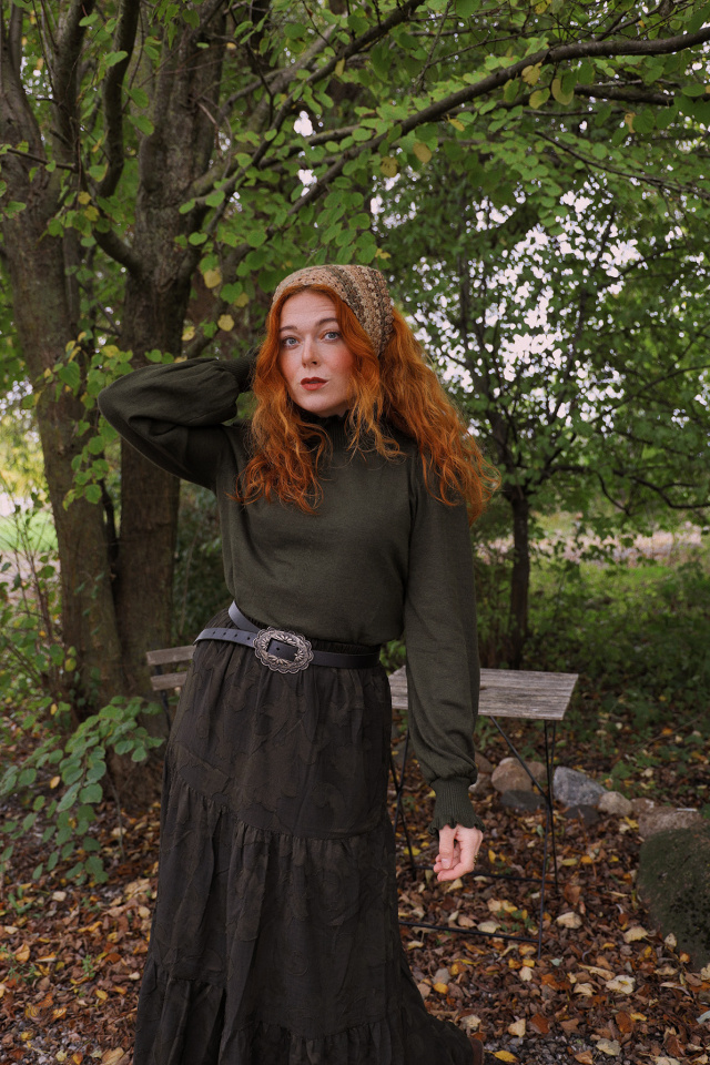 Soft Autumn Moss Sweater 