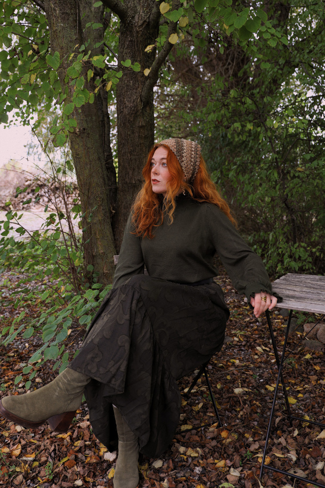 Soft Autumn Moss Sweater 