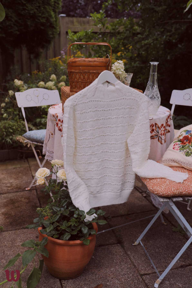 Soft White Knitted Jumper 