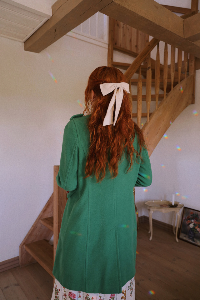 Soft Green Vintage Wool Coat | M