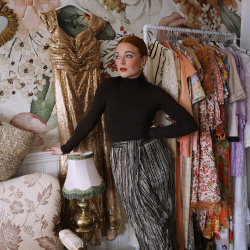 Sunrays Pencil Maxi Skirt 