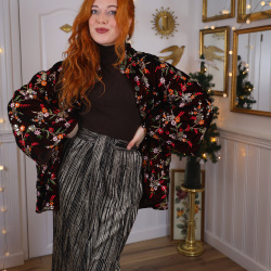 Sparkling Velvet Embroidery Sample Jacket | S/M