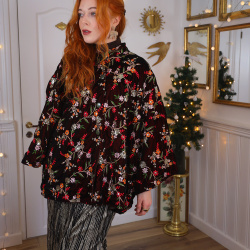 Sparkling Velvet Embroidery Sample Jacket | S/M