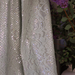 Shiny Green Lace Vintage Blazer | M/L