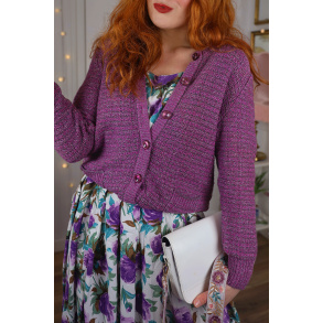 Sparkling Purple Cardigan | M