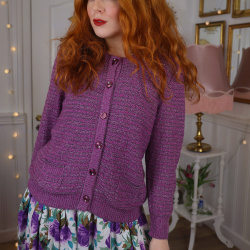 Sparkling Purple Cardigan | M