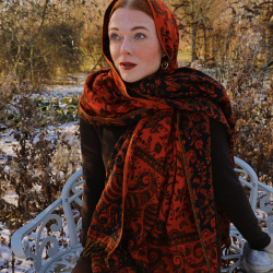 Spicy Pumpkin Scarf &amp; Blanket 