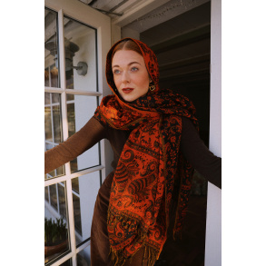 Spicy Pumpkin Scarf & Blanket 